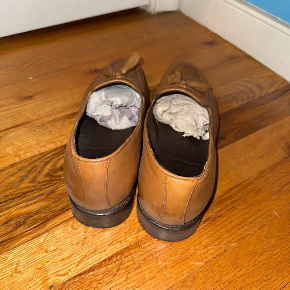 Anthony Veer Brown Leather Tassel Loafers - Size 9.5 - Picture 3 of 4